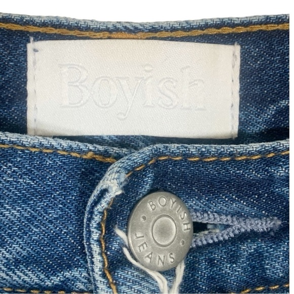 Boyish Billy High Waist Distressed Jeans Size 28 - Picture 8 of 12